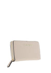 Valentino Handbags Arepa Zip Around Wallet, Ecru