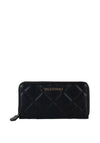 Valentino Handbags Ocarina Quilted Zip Around Purse, Black