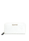 Valentino Handbags Bianco Quilted Zip Around Purse, White