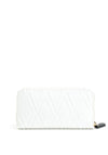 Valentino Handbags Bianco Quilted Zip Around Purse, White