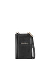 Valentino Handbags Cosmopolitan Reptile Print Smartphone Wallet, Nero