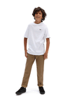 VANS Kids Left Chest Logo T-Shirt, White