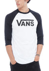 Vans Mens Classic Raglan T-Shirt, Black