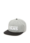 Vans Men’s Drop V Snapback Hat, Grey