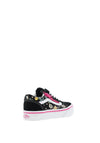 Vans Kids Old Skool Zip Glow In The Dark Trainers, Floral Black