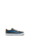 Vans Kids Old Skool Suede & Canvas Trainers, Grey Blue