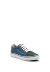 Vans Kids Old Skool Suede & Canvas Trainers, Grey Blue