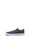 Vans Kids Old Skool Suede & Canvas Trainers, Grey Blue