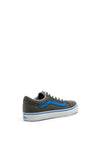 Vans Kids Old Skool Suede & Canvas Trainers, Grey Blue