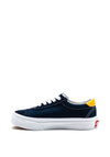 Vans Kids Off the Wall Trainers, Navy & Amber