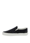 Vans Men’s Leather Slip On Trainers, Black