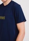 Vans Mens Easy Box T-Shirt, Blue