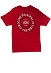 VANS Kids Classic Custom Short Sleeve T-Shirt, True Red