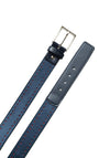 One Varones Stitch Effect Belt, Navy