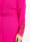 Veni Infantino Button Front Midi Dress, Fuchsia