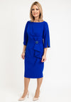 Veni Infantino Bead Trim Midi Dress, Royal Blue