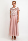 Veni Infantino Lattice Bodice Maxi Dress, Dusty Rose