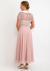 Veni Infantino Lattice Bodice Maxi Dress, Dusty Rose