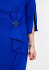Veni Infantino Bead Trim Midi Dress, Royal Blue
