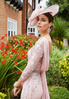 Veni Infantino for Ronald Joyce Floral Embellished Dress, Dusty Rose