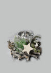 Verano Candle Holder Christmas Table Centrepiece, Silver