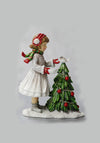Verano Girl Decorating Christmas Tree Ornament