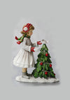 Verano Girl Decorating Christmas Tree Ornament