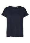Vero Moda Dana O-Neck T-Shirt, Navy Blazer
