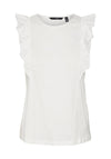 Vero Moda Emily Frill Top, Snow White