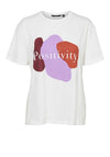 Vero Moda Positivity Graphic Crew T-Shirt, White