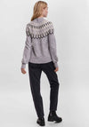 Vero Moda Simone Nordic Print Knit Jumper, Grey Multi