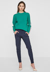 Vero Moda Victoria Ankle Fit Trousers, Navy Blazer