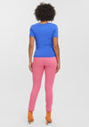 Vero Moda Panda Boat Neck T-Shirt, Dazzling Blue