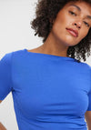 Vero Moda Panda Boat Neck T-Shirt, Dazzling Blue