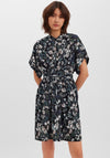 Vero Moda Abstract Print Dome Waist Mini Dress, Khaki Multi