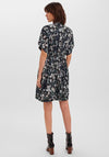 Vero Moda Abstract Print Dome Waist Mini Dress, Khaki Multi
