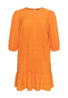 Vero Moda Curve Gracie Textured Smock Dress, Orange