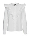 Vero Moda Carmella Ruffle Shirt, White