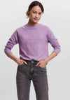 Vero Moda Doffy Soft Knit Jumper, Purple