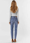 Vero Moda Brenda High Rise Straight Leg Jeans, Light Blue Denim