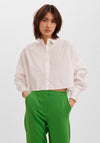 Vero Moda Gitanna Oversized Crop Shirt, White