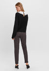 Vero Moda Fine Knit Collar Sweater, Black