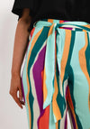 Vero Moda Tanya Print Trousers, Everglade