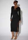 SOMETHINGNEW Claudette Midi Dress, Black