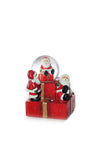 Verano Santas Snow Globe, Red