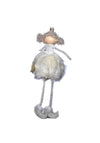 Verano Sitting Angel Faux Fur Dress Christmas Decoration