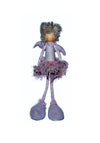 Verano Large Standing Angel with Pink Fluffy Dress