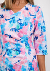 Via Veneto Floral Print Pencil Dress, Pink Multi