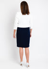Via Veneto Audrey Bolero & Dress Two Piece, Navy & White