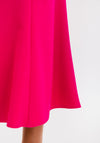 Via Veneto Panel Flared Midi Skirt, Fuchsia